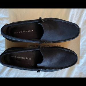 John Varvatos blue suede loafer Worn 2-3 times.Beautiful quality great condition